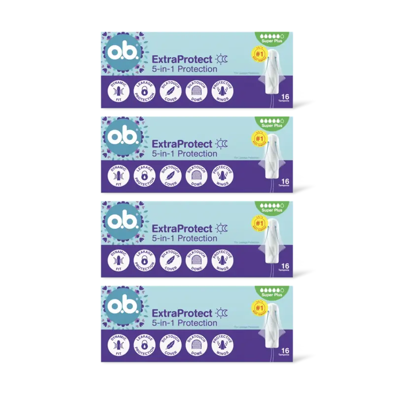 o.b. Extra Protect Super Plus 4-pack