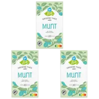 AH Biologisch Groene thee munt 3-pack