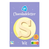 AH Chocoladeletter wit