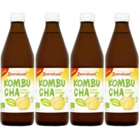 Een afbeelding van Zonnatura Kombucha gember 4-pack