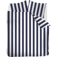 Een afbeelding van vtwonen 2-persoons dekbedovertrek streep blauw