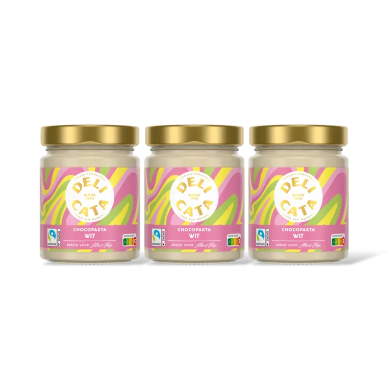 Delicata Chocoladepasta witte chocola 3-pack