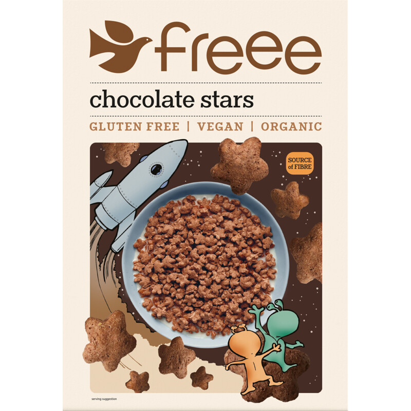 Een afbeelding van Freee Chocolate stars glutenvrij
