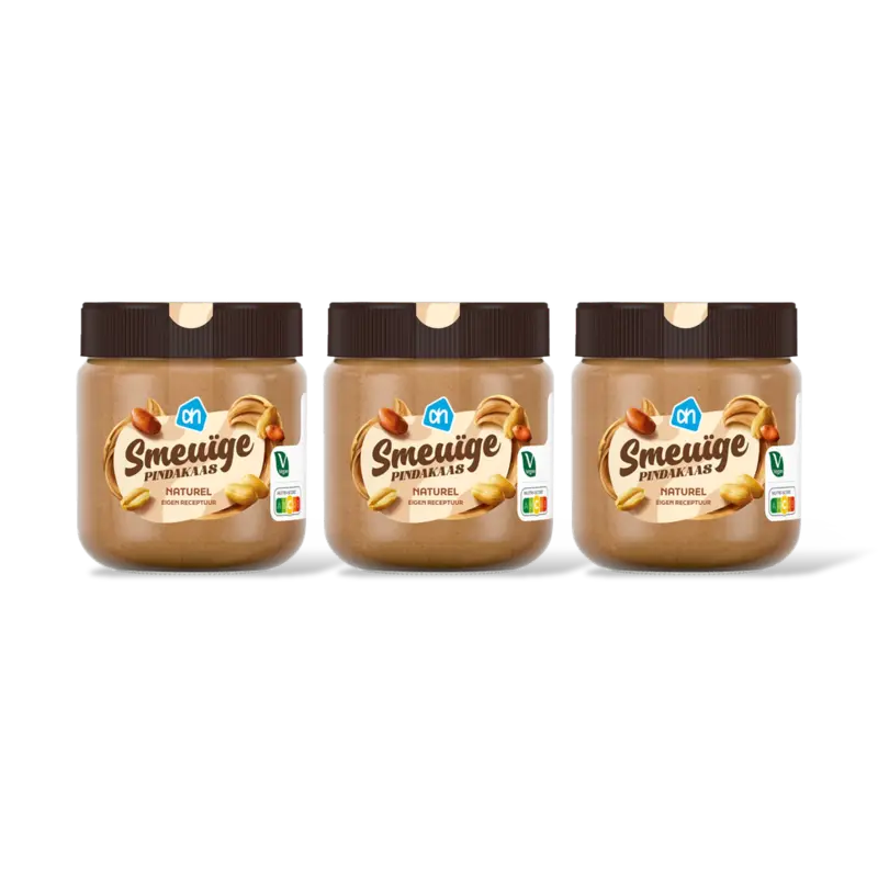 AH Smeuige pindakaas 3-pack