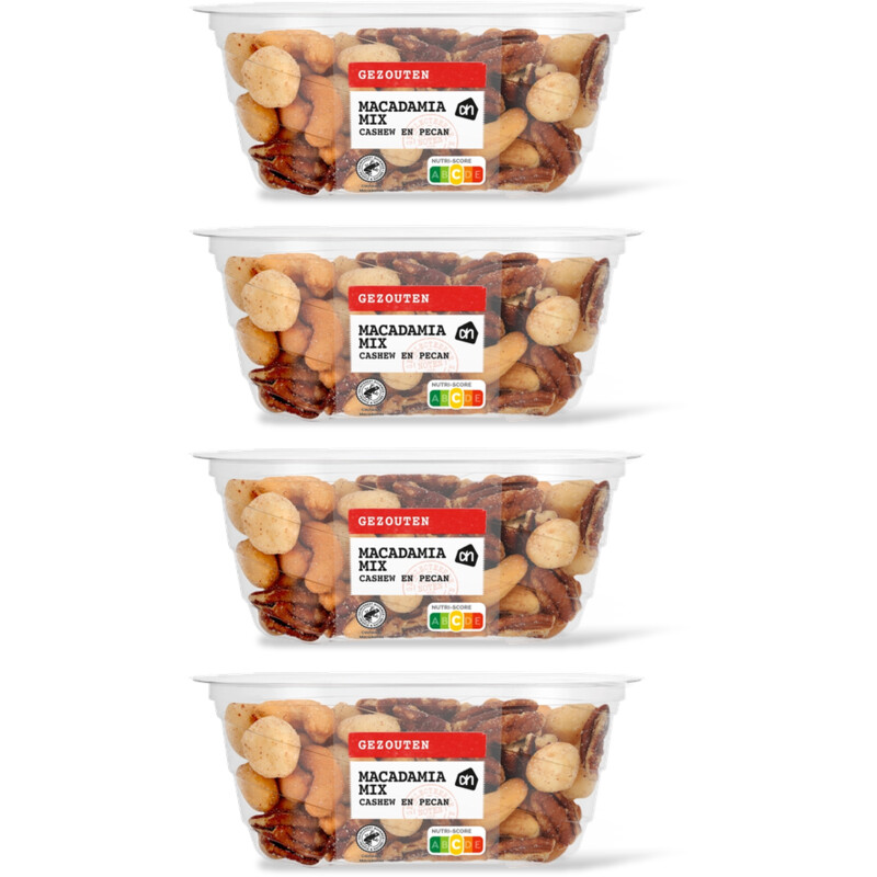AH Macadamiamix gezouten 4-pack