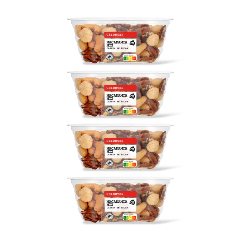 AH Macadamiamix gezouten 4-pack