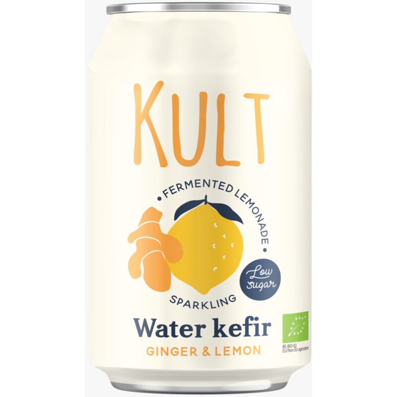 Een afbeelding van Kult Water kefir ginger & lemon