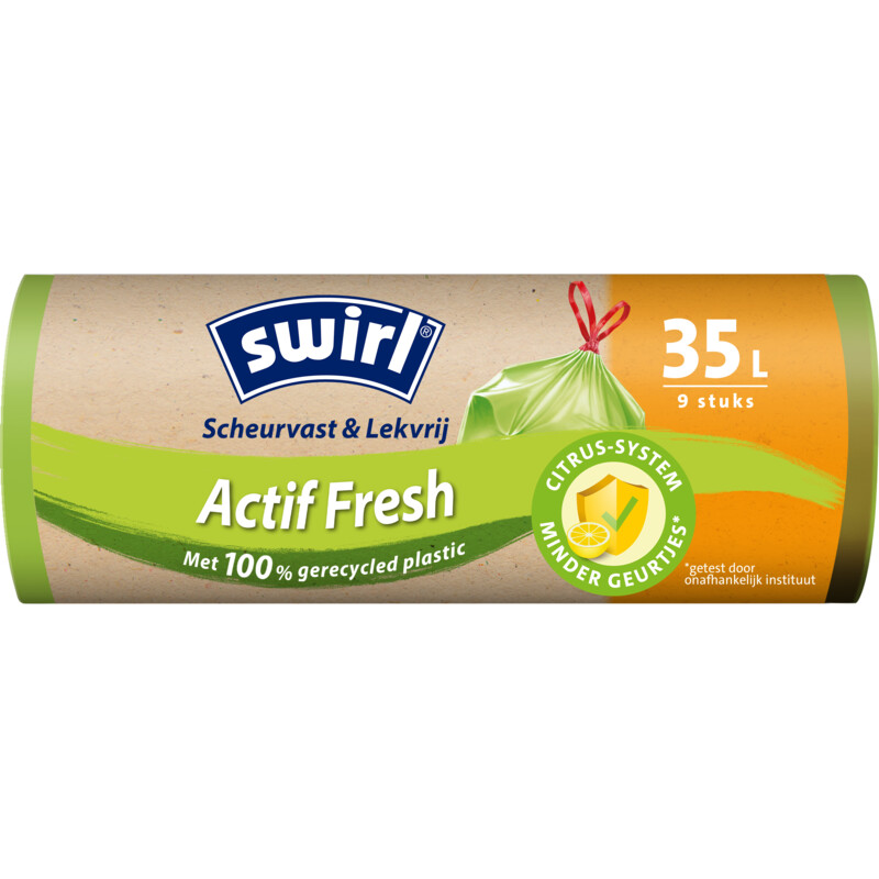 Een afbeelding van Swirl Vuilniszakken met actifresh 35 liter