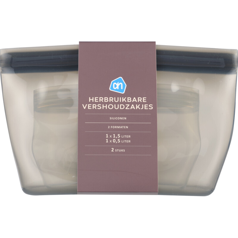 Een afbeelding van AH Herbruikbare vershoudzakjes