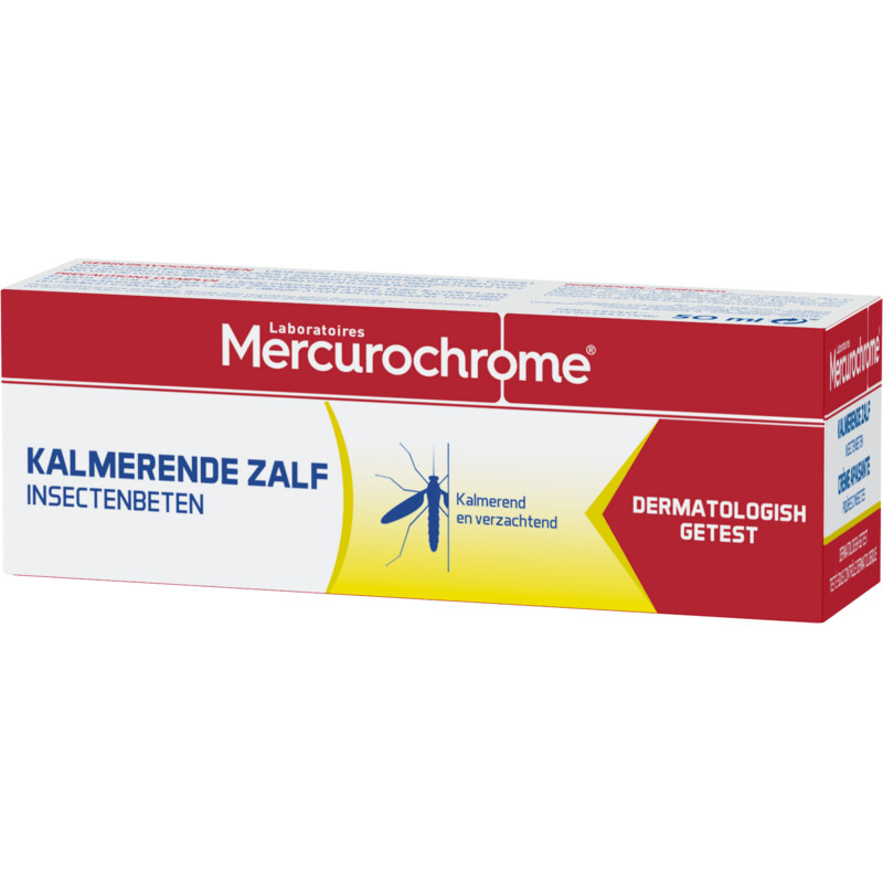 Mercurochrome Kalmerende zalf insectenbeten bel