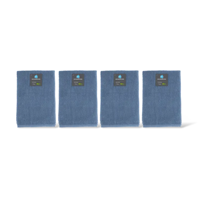 AH Keukendoek blauw 4-pack