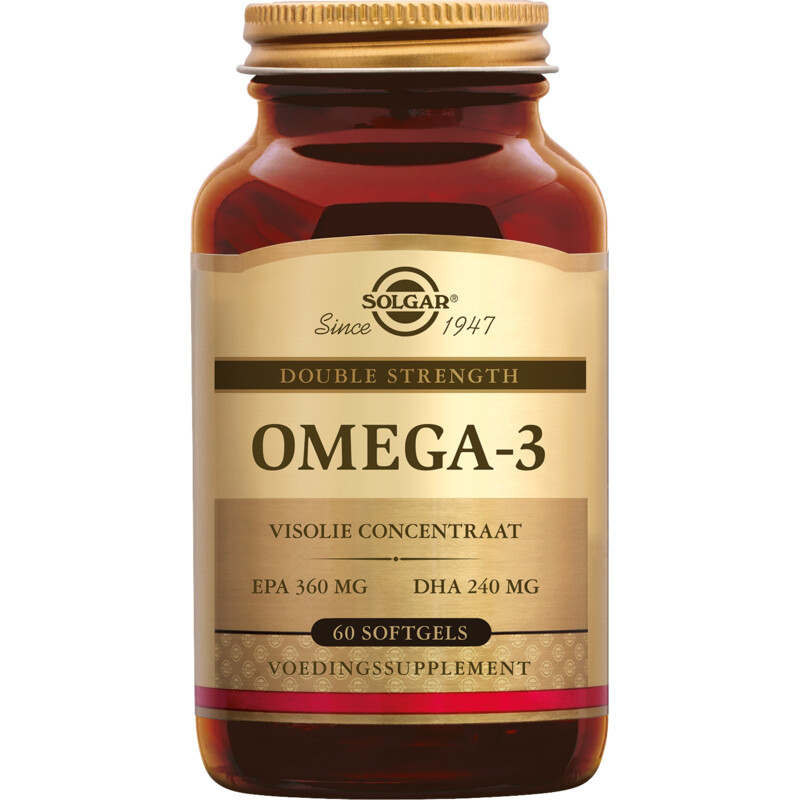 Een afbeelding van Solgar Omega-3 double strength softgels