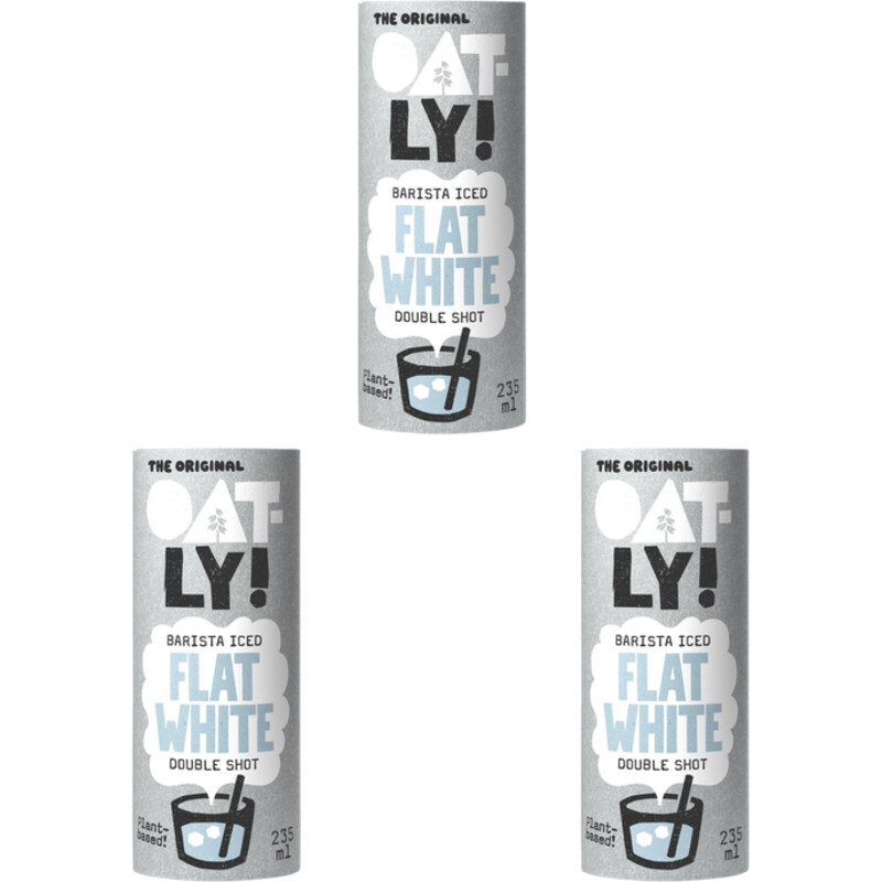 Een afbeelding van Oatly! Barista iced flat white double 3-pack