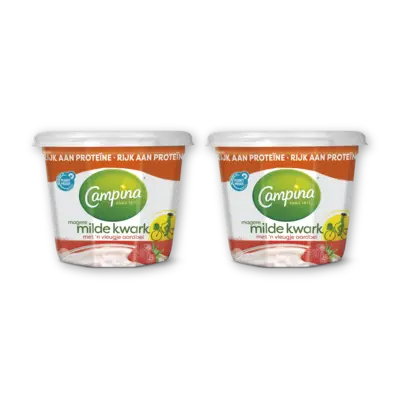 pdp-image-Campina Magere milde kwark aardbei 2-pack