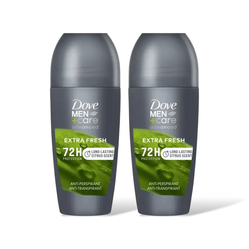 Dove Men+care extra fresh roller 2-pack