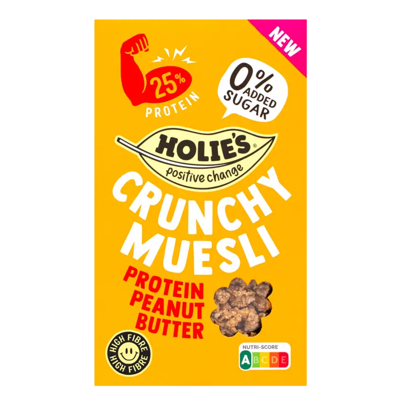 Holie's Crunchy muesli protein peanut butter