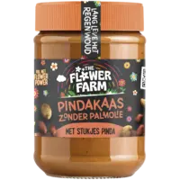 Flower Farm Pindakaas zonder palmolie met stukjes
