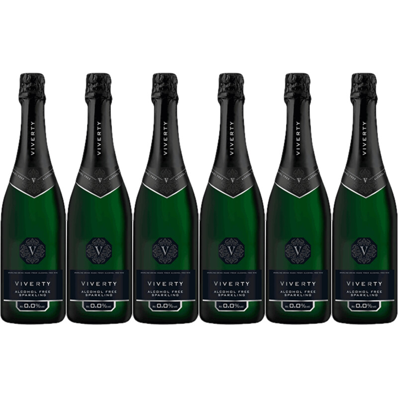 Een afbeelding van Viverty Sparkling wit alcoholvrij 6-pack