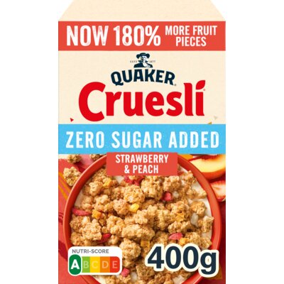 pdp-image-Quaker Zero sugar added strawberry & peach
