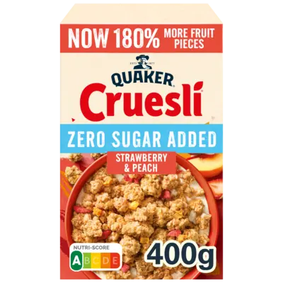 pdp-image-Quaker Zero sugar added strawberry & peach