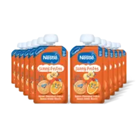 Nestlé Sunny fruits knijpfruit banaan 12m+ 12pk