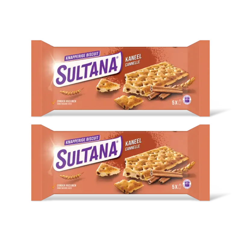 Knapperige biscuit kaneel 2-pack