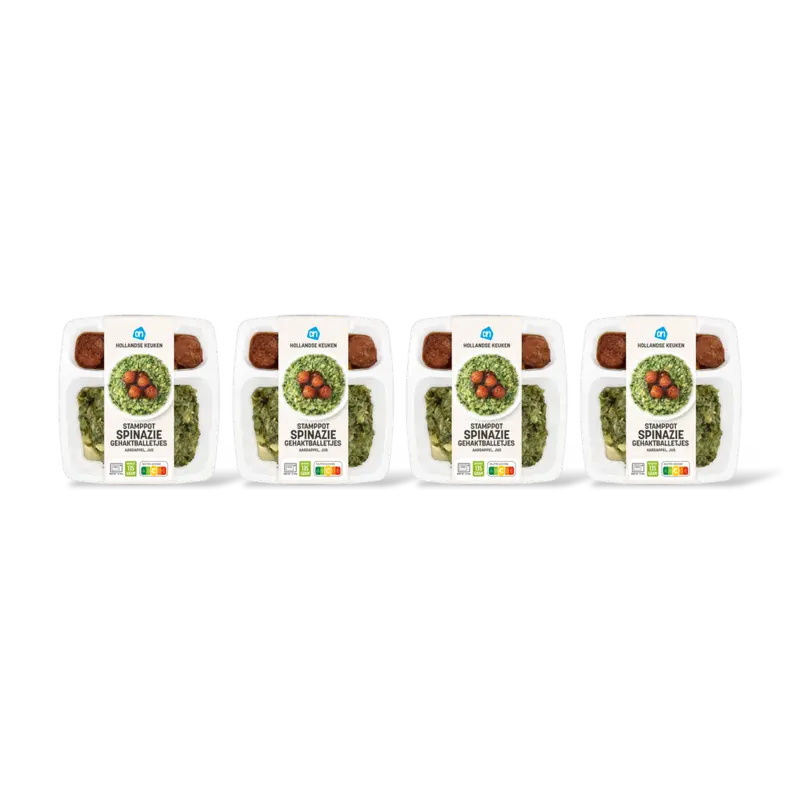 AH Stamppot spinazie gehaktballetjes 4-pack