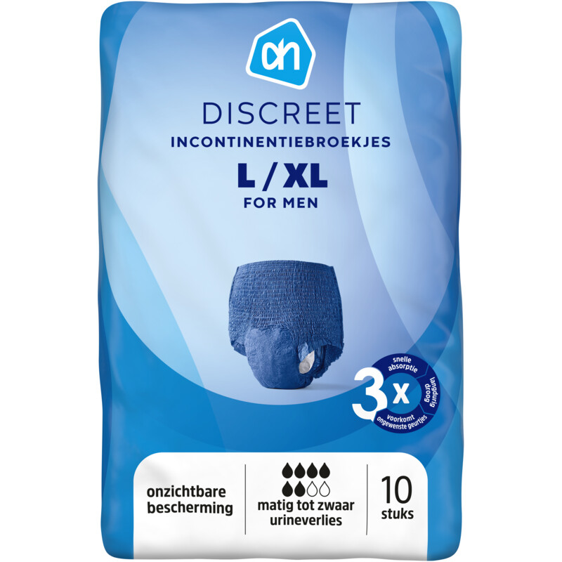 Een afbeelding van AH Incontinentie broekjes men maat L-XL