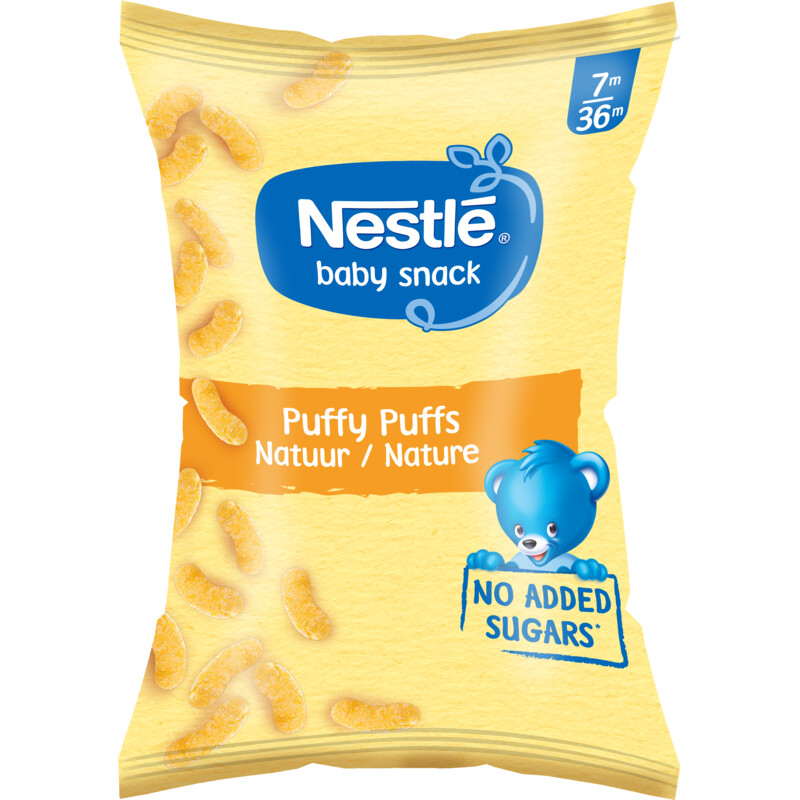 Een afbeelding van Nestlé Baby snack puffy puffs naturel 7m+