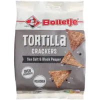 Bolletje Tortilla crackers sea salt black pepper