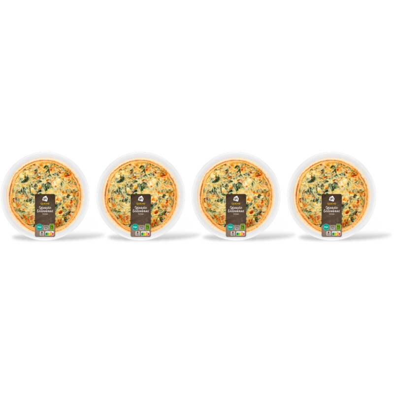 AH Quiche spinazie geitenkaas 4-pack