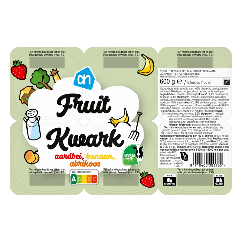 AH Smikkeltoetje aardbei banaan abrikoos