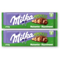 Milka Mmmax hazelnoot chocolade 2-pack