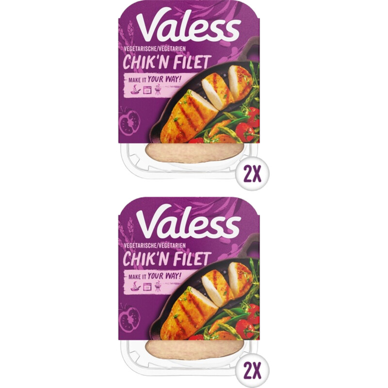 Een afbeelding van Valess Vegetarisch Chik n Filet 2-pack