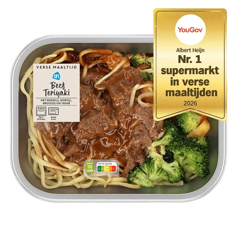 Verse maaltijd beef teriyaki