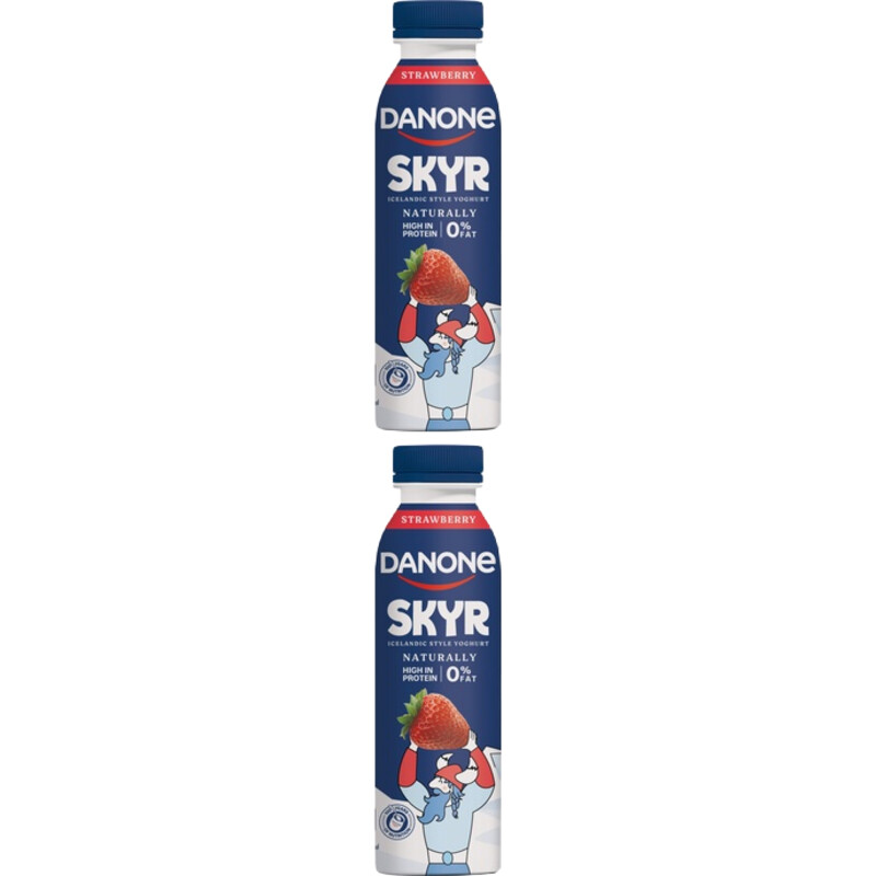 Een afbeelding van Danone Skyr Drink Aardbei 2-pack