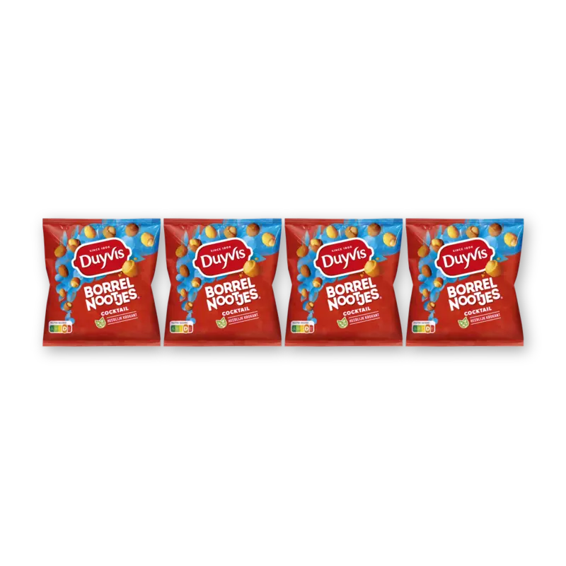 Duyvis Borrelnootjes cocktail 4-pack