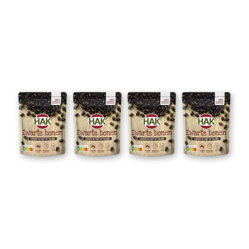 Hak Zwarte bonen 4-pack