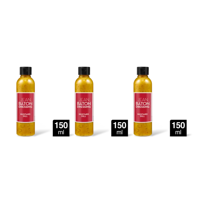 Jean Bâton Dressing mustard dill 3-pack