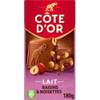 Een afbeelding van Côte d'Or Chocoladereep rozijnen hele hazelnoot