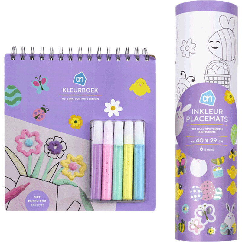 Een afbeelding van AH Pasen kleurset pakket
