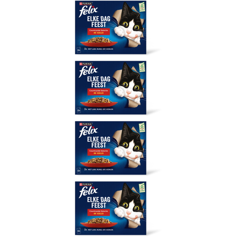 Felix Elke dag feest countryside gelei 4-pack