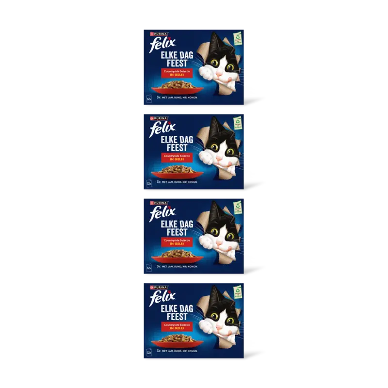 Felix Elke dag feest countryside gelei 4-pack