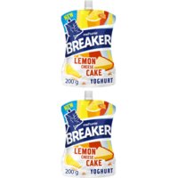 Melkunie Breaker lemon cheesecake yoghurt 2-pack bestellen | Albert Heijn