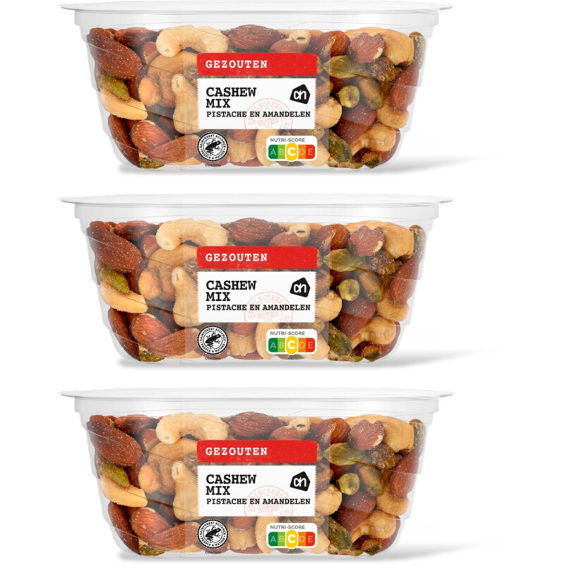 AH Cashewmix gezouten 3-pack