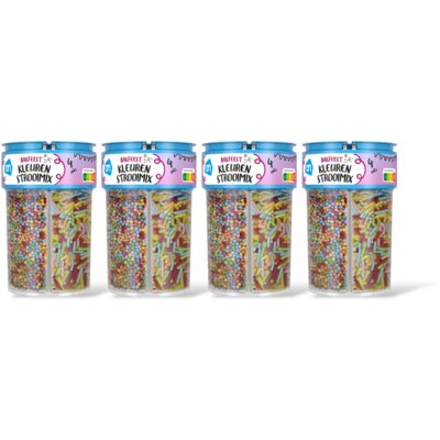 pdp-image-AH Bakfeest kleuren strooimix 4 vaks 4-pack