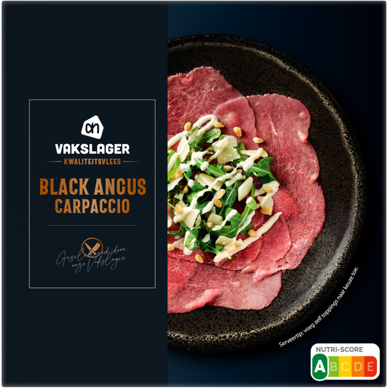 Een afbeelding van AH Vakslager Black angus carpaccio