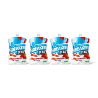 Melkunie Breaker zero aardbei yoghurt 4-pack