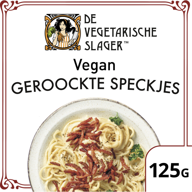Een afbeelding van Vegetarische Slager Vegan geroockte speckjes