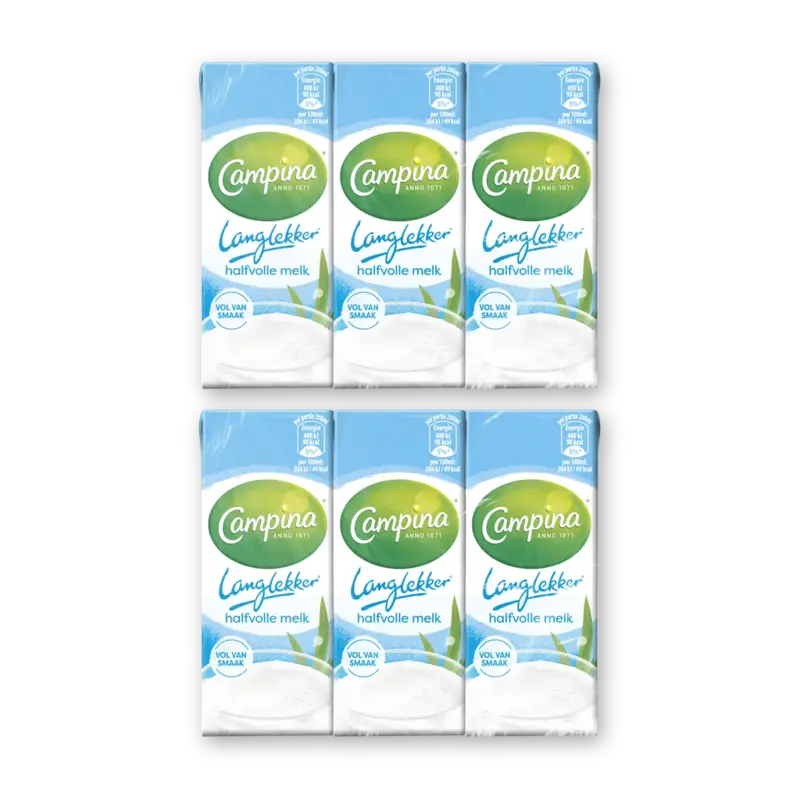 Langlekker halfvolle melk 6-pack 2-pack